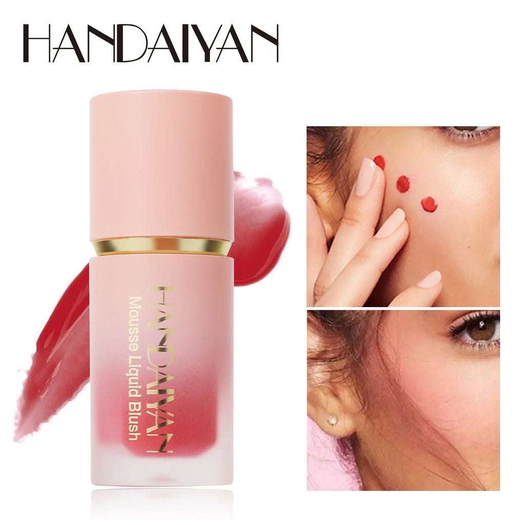 Blush Líquido em Bastão, À Prova D'Água, Multiuso, para o Rosto, Nutritivo e Suave - 6 Cores - Maquiagem Coreana Feminina