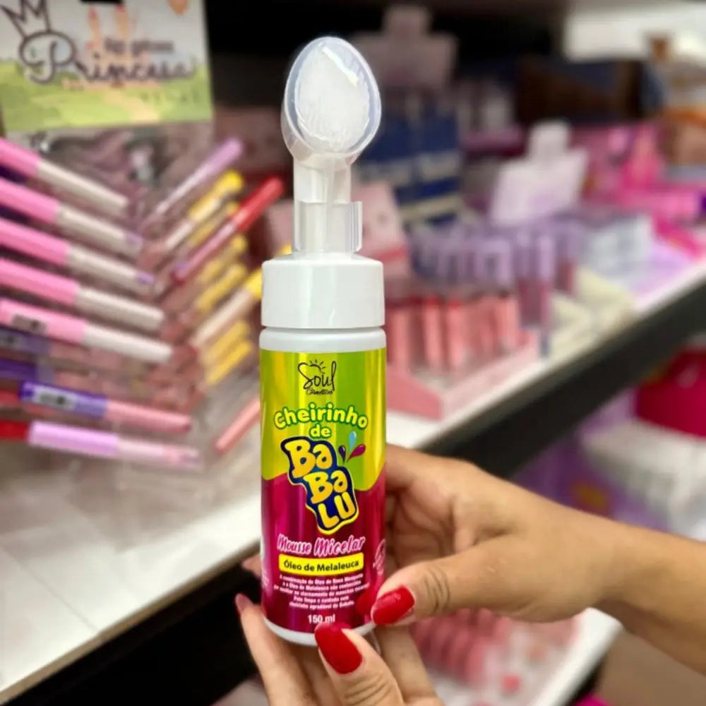 Mousse Micelar de Limpeza Facial com Aroma de Babalu Soul Cosmetics