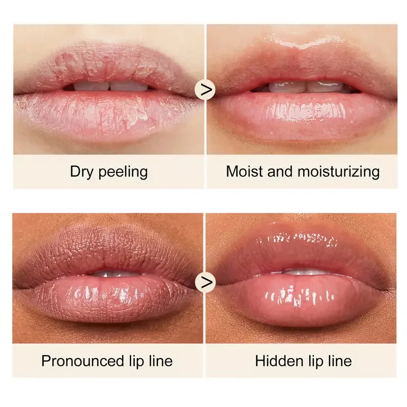 Pote Portátil de Mel para Batom, Gloss Labial Hidratante e Óleo Labial, Base Suavizante para Lábios, Bálsamo Labial, Máscara Labial Hidratante