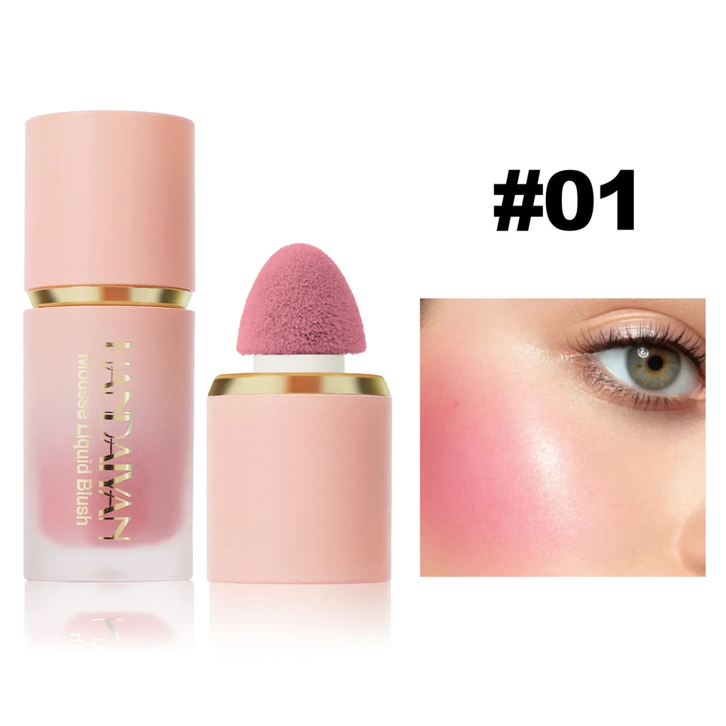 Blush Líquido em Bastão, À Prova D'Água, Multiuso, para o Rosto, Nutritivo e Suave - 6 Cores - Maquiagem Coreana Feminina