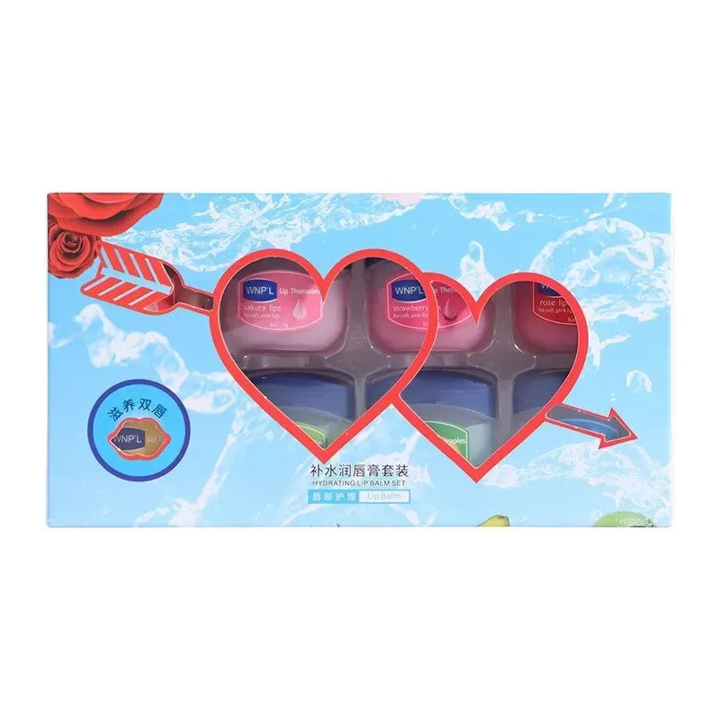Conjunto de 4/6/8 unidades de bálsamo labial hidratante, clareador, à base de plantas naturais, hidratante para lábios rachados, gel hidratante para lábios.