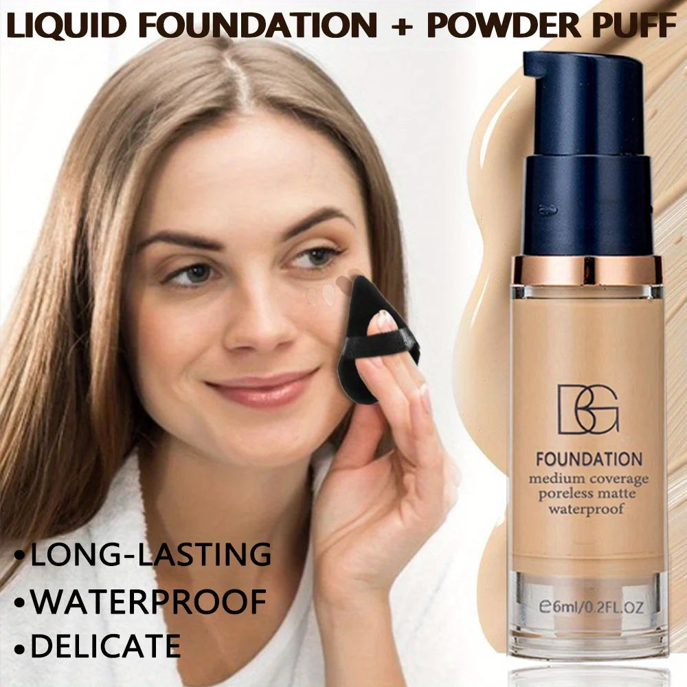 Base Foundation - Proteção solar, alta durabilidade,fácil aplicação, efeito matte, cobertura natural, resistente ao suor