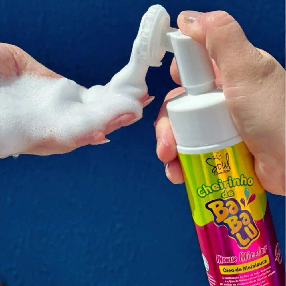 Mousse Micelar de Limpeza Facial com Aroma de Babalu Soul Cosmetics