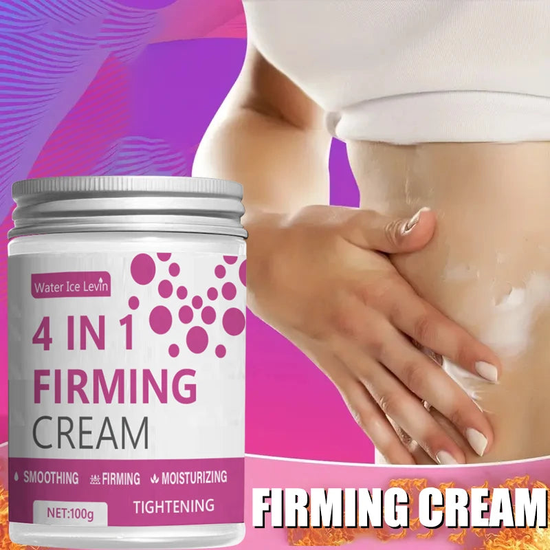 Creme Firmador 4 em 1 com Gengibre, Aloe Vera e Essência de Café - Creme Hidratante Firmador para Abdômen, Braços e Pernas