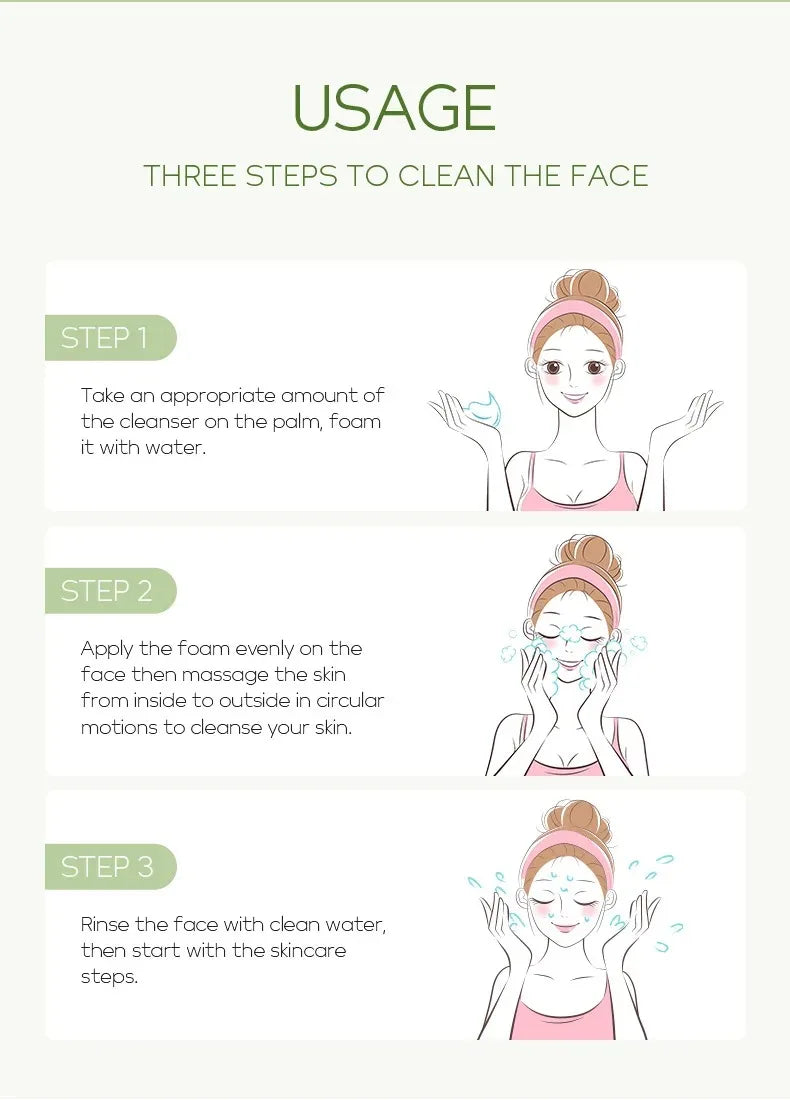 Sabonete facial com vitamina C para limpeza profunda, hidratação e remoção de cravos. Ideal para cuidados com a pele. Espuma de limpeza facial.