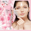 Máscara Facial Peeling Sakura com Ouro 24K LAIKOU - Anti-Rugas, Clareadora e Removedora de Cravos - Produtos para Cuidados com a Pele