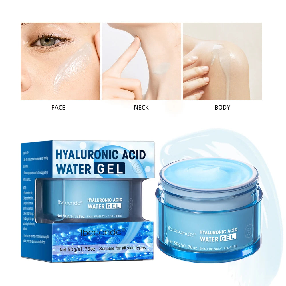Gel-creme hidratante facial com ácido hialurônico Hydro Boost para hidratar e suavizar a pele.