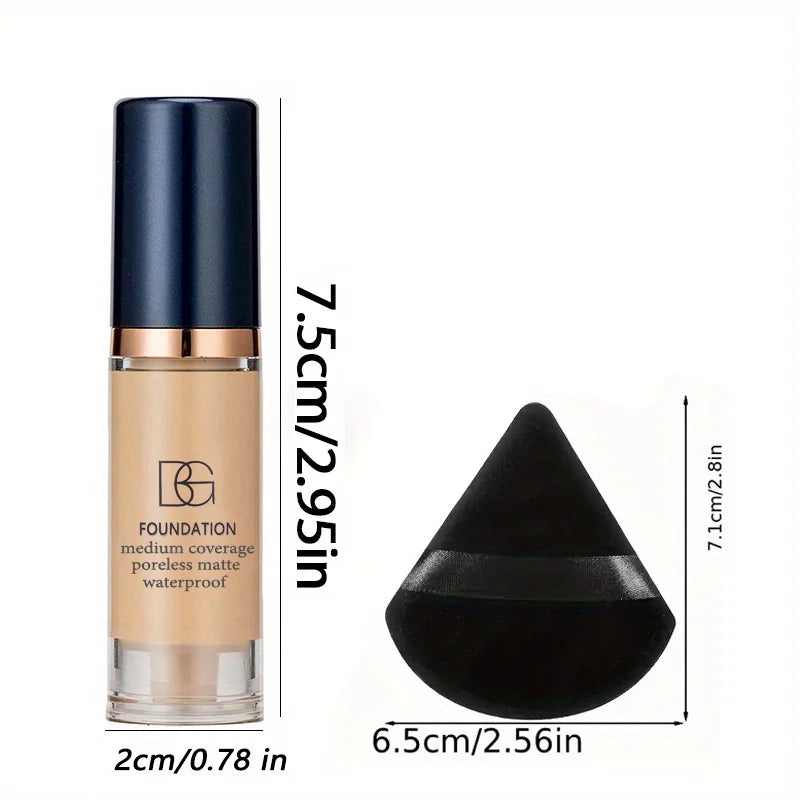 Base Foundation - Proteção solar, alta durabilidade,fácil aplicação, efeito matte, cobertura natural, resistente ao suor