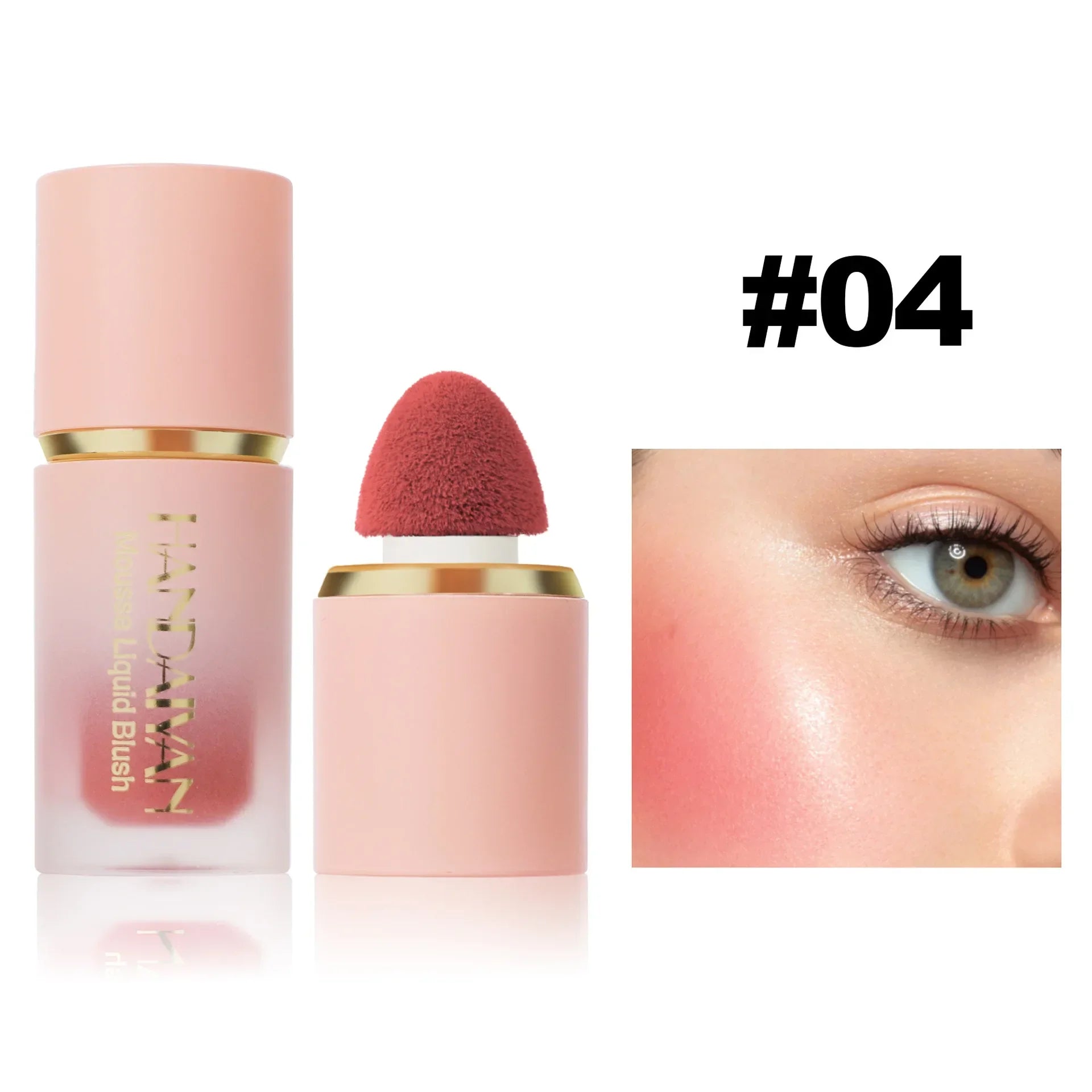 Blush Líquido em Bastão, À Prova D'Água, Multiuso, para o Rosto, Nutritivo e Suave - 6 Cores - Maquiagem Coreana Feminina