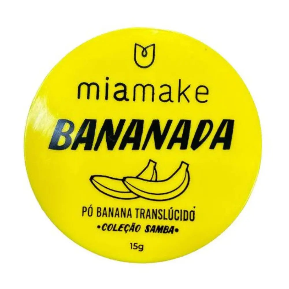 Samba Mia Make - Pó banana, translucido, pele aveludade, boa duração, resistente ao suor