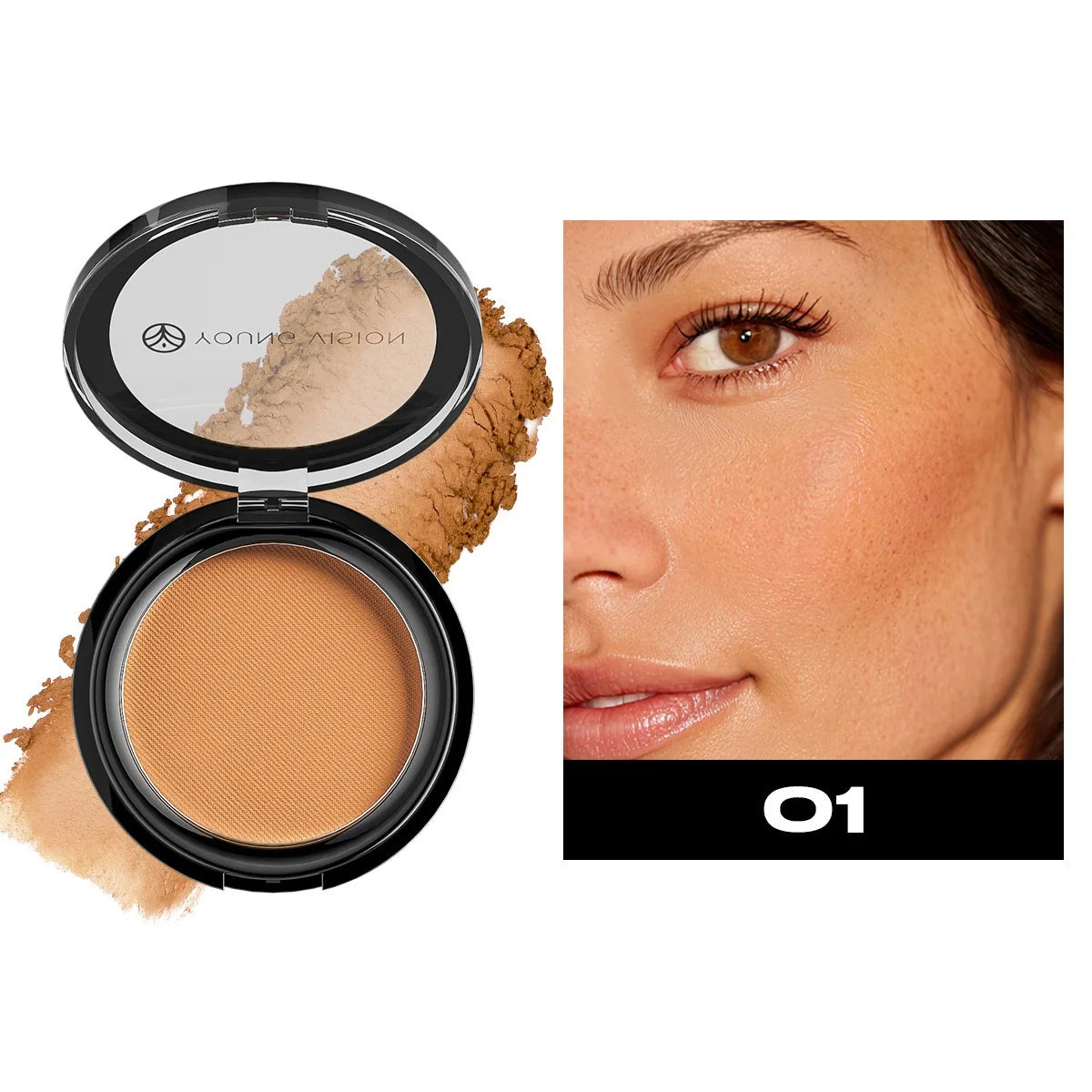 Paleta  de contorno e bronzerYoung Vision - Não mancha, alta pigmentação, fácil de espalhar, resistente a água e suor