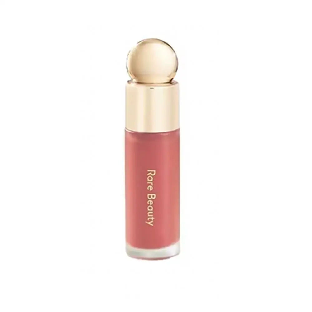 Blush Líquido Selena da Rare Beauty: Naturalmente radiante, de longa duração, com acabamento luminoso e textura leve, ideal para todos os tipos de pele.